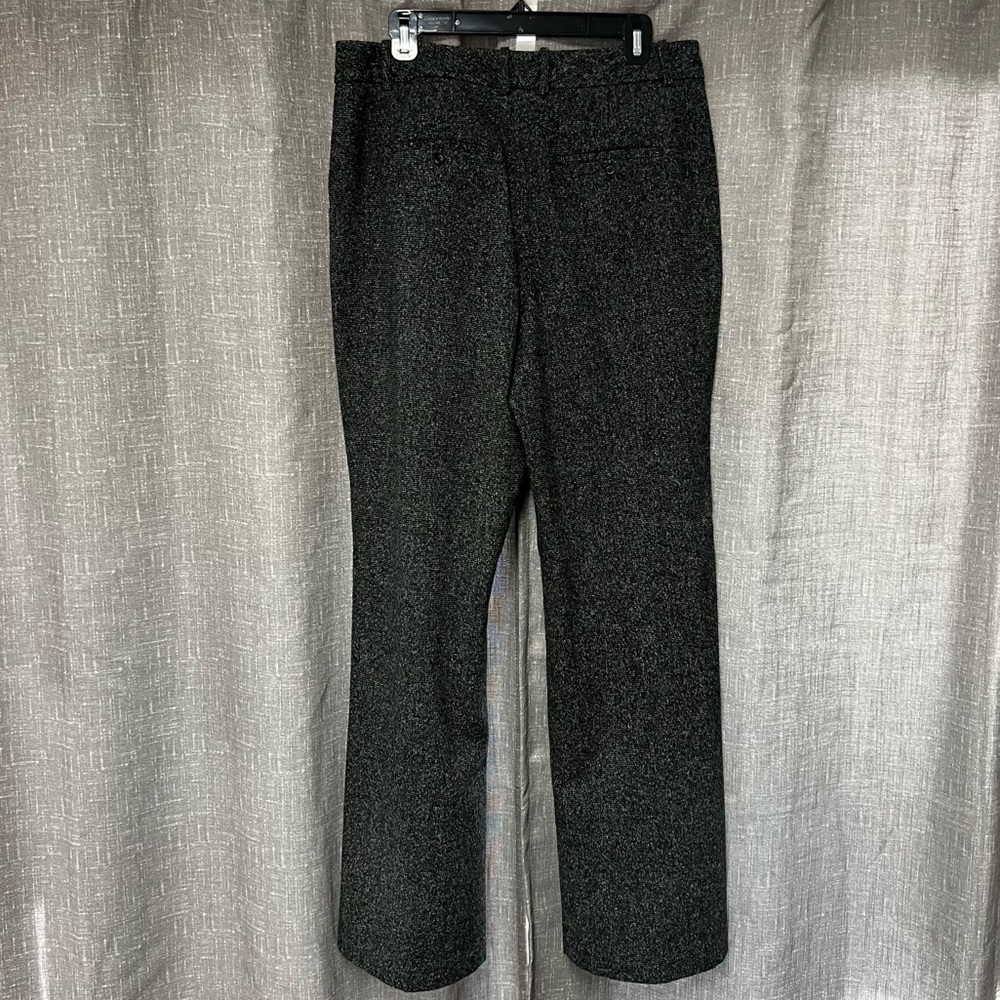 Worthington Charcoal Black Tweed Straight-Leg Trousers